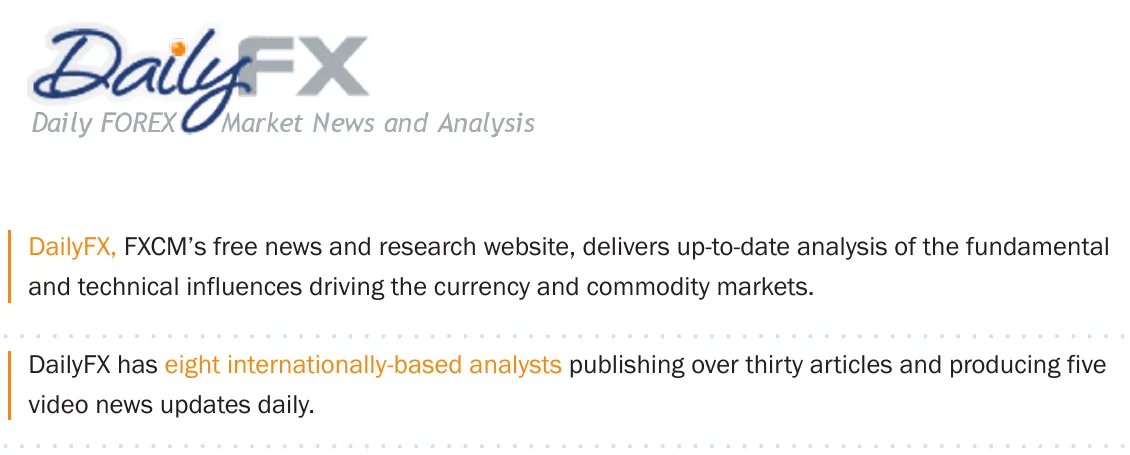 คำอธิบายธุรกิจข่าวและบทวิเคราะห์ DailyFX ในรายงานประจำปี 2010 ของ FXCM