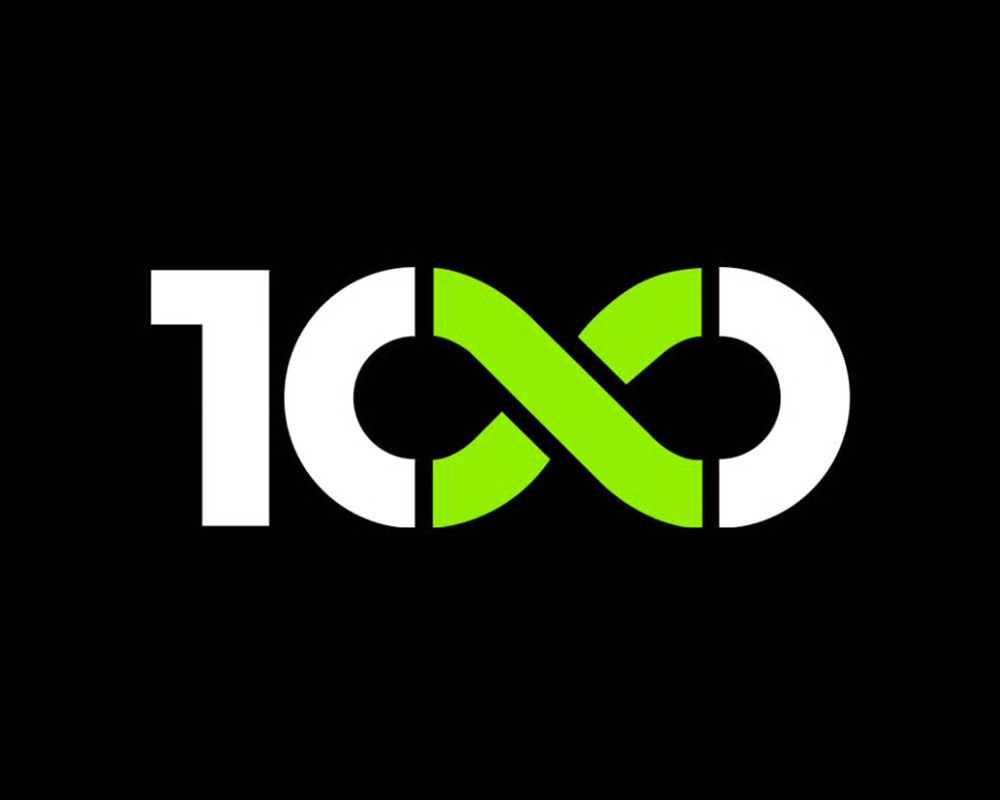 100X logo